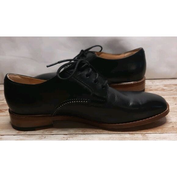 Clarks Ellis Scarlett Black Derbys Women's Size 7.5 Used - Picture 9 of 12